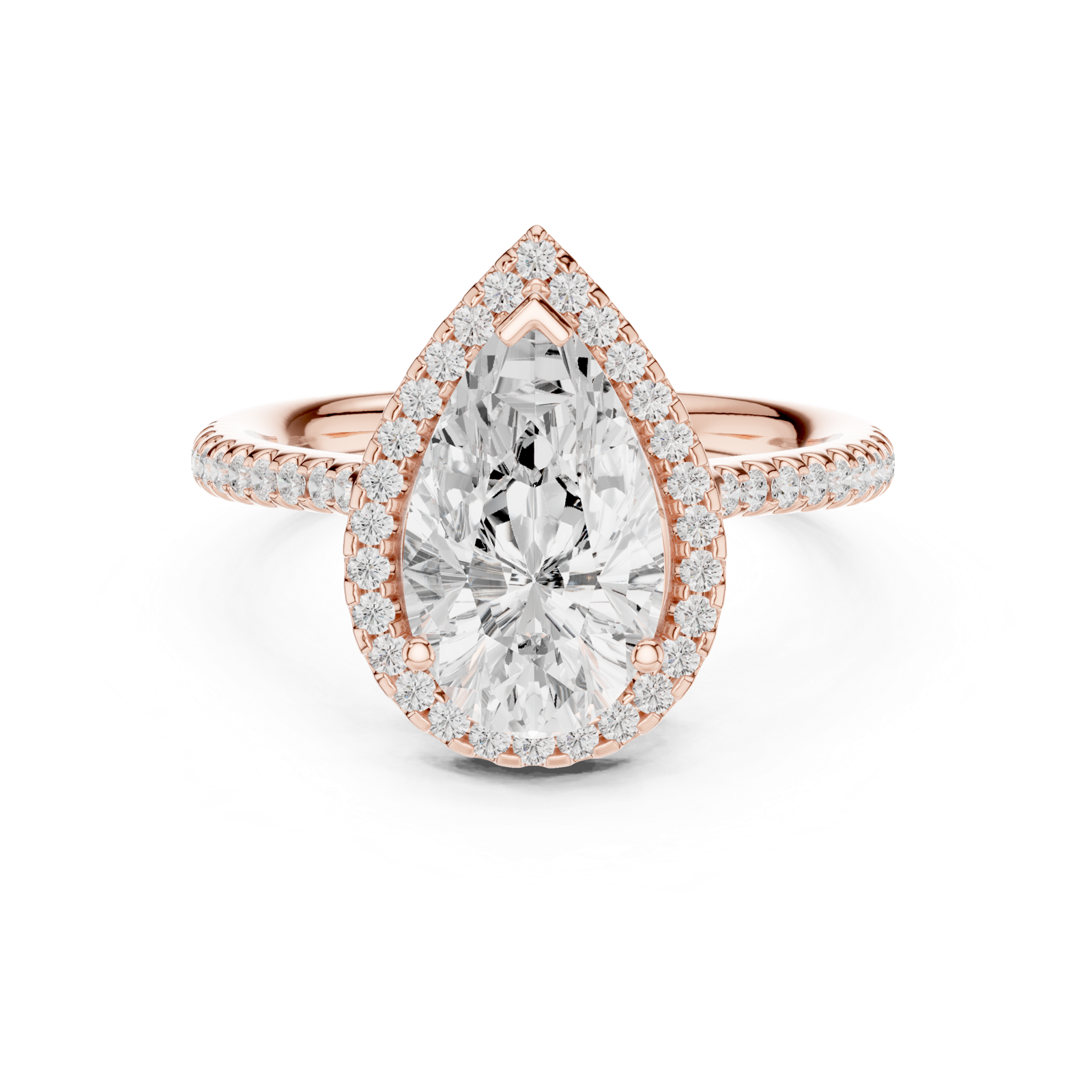 Gold Ring DDLR-747, Rose Gold, view 4