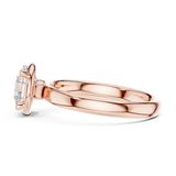 Gold Jewelry L36-10, Round center stone, Rose Gold, view 3