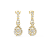 Gold Earrings GER-0377, Yellow Gold