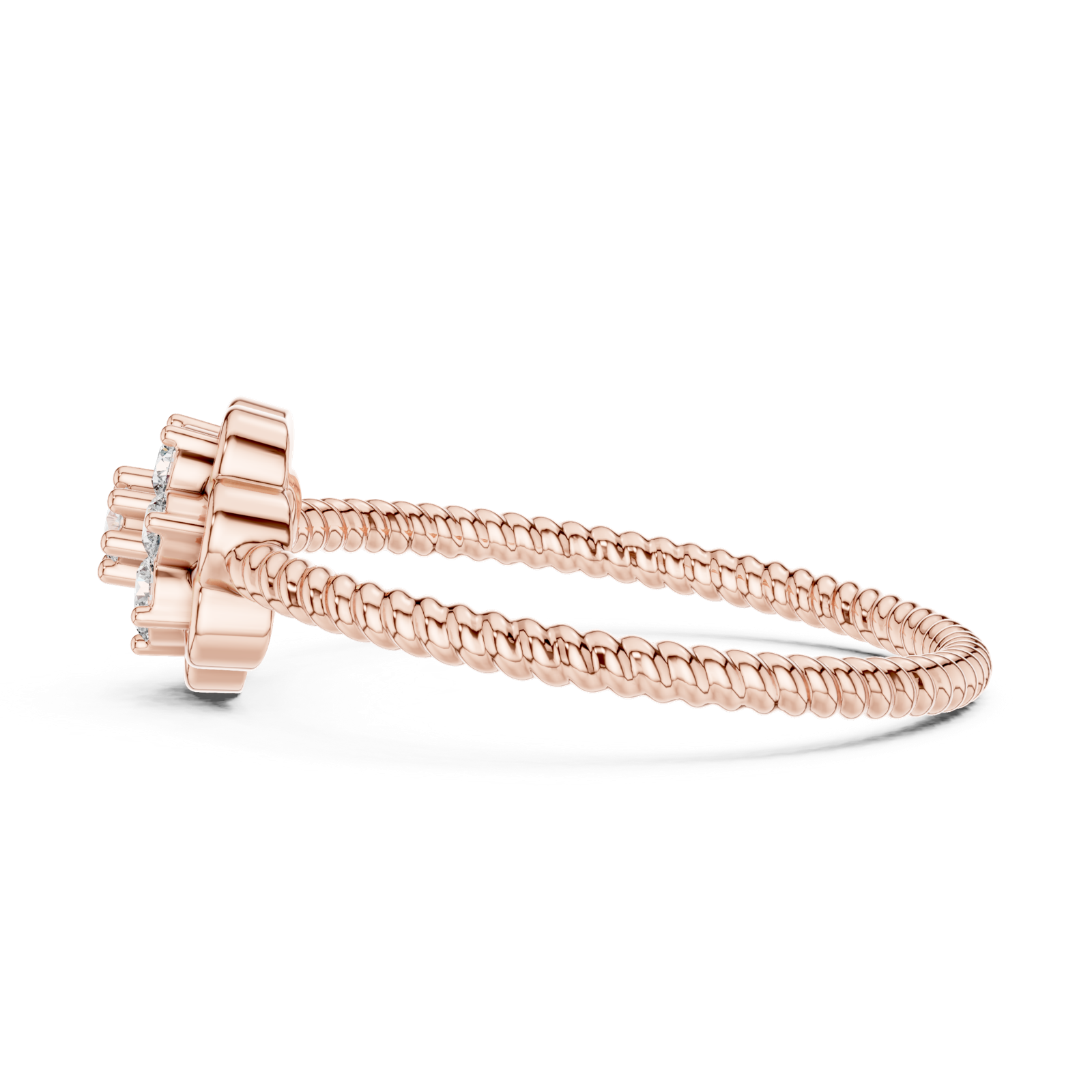 Gold Ring LR-01 (97), Rose Gold, view 3