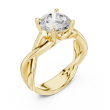 Gold Ring DDLR-872, Yellow Gold, view 2