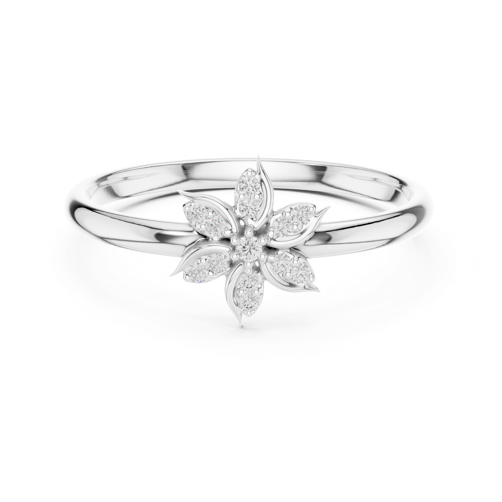 Gold Ring 1 (389), White Gold, view 4