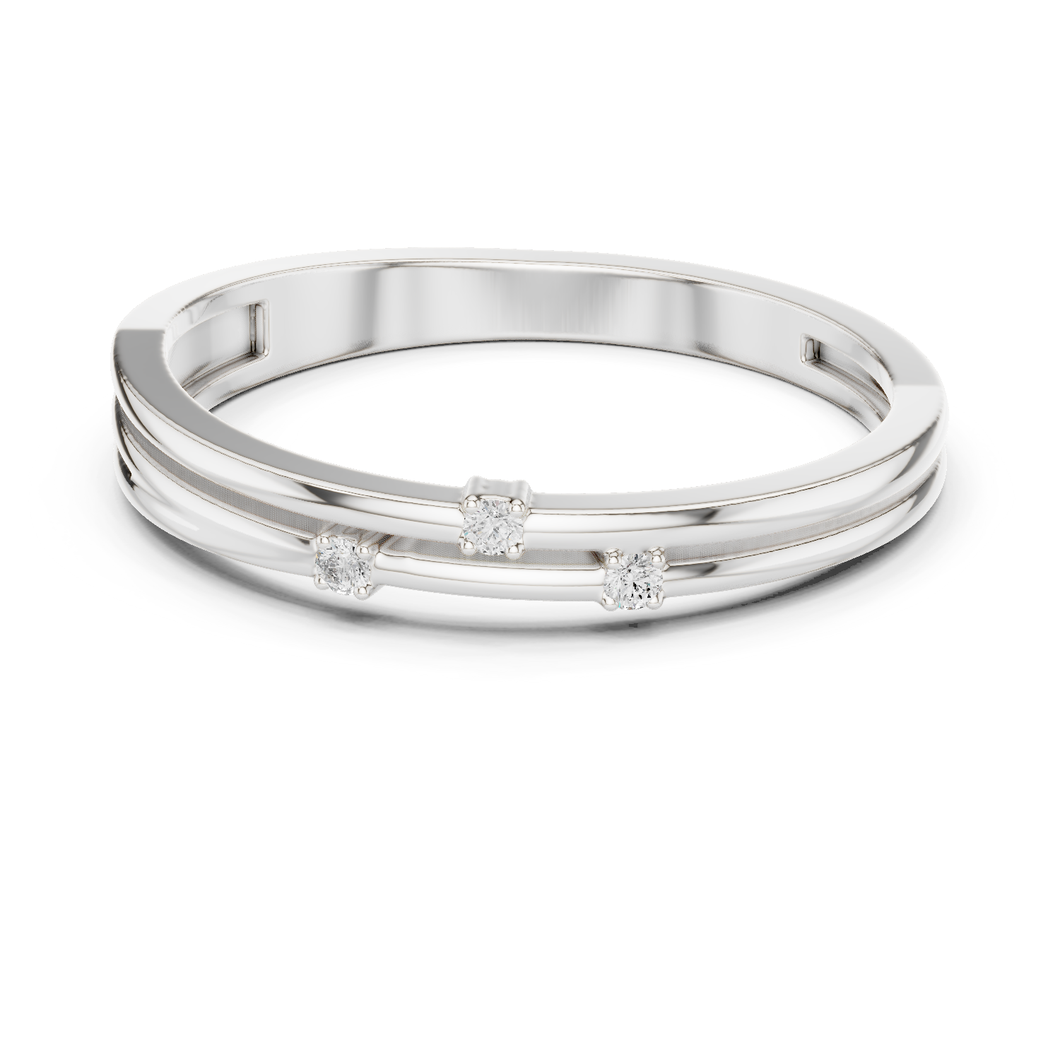 Gold Ring DDLR-709, White Gold