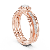 Gold Ring 12-10060@L, Rose Gold, view 1