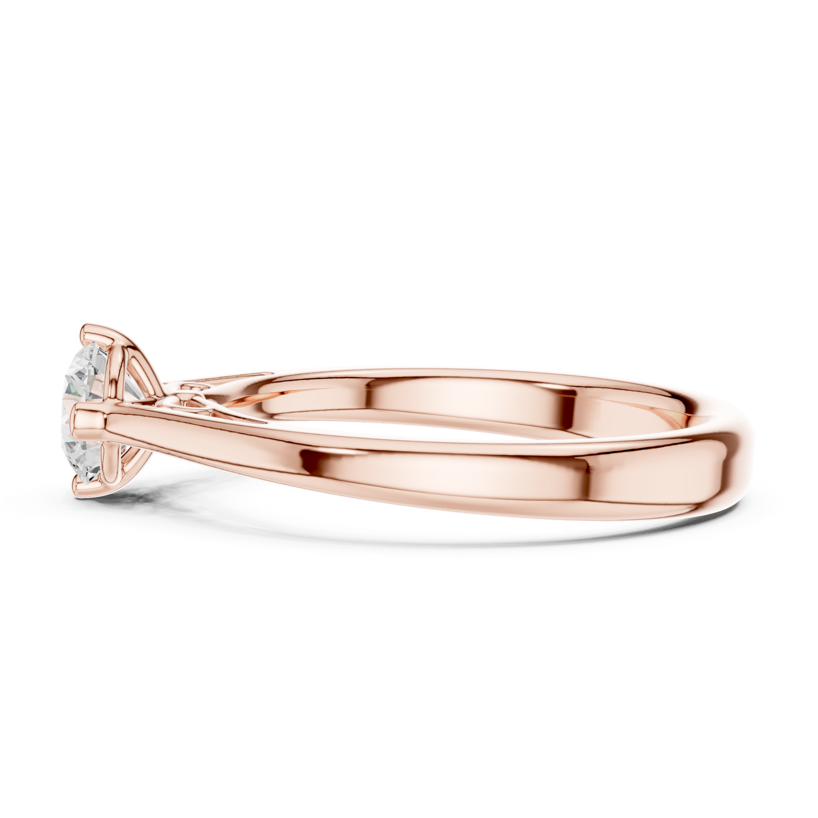 Gold Ring DDLR-557, Rose Gold, view 3