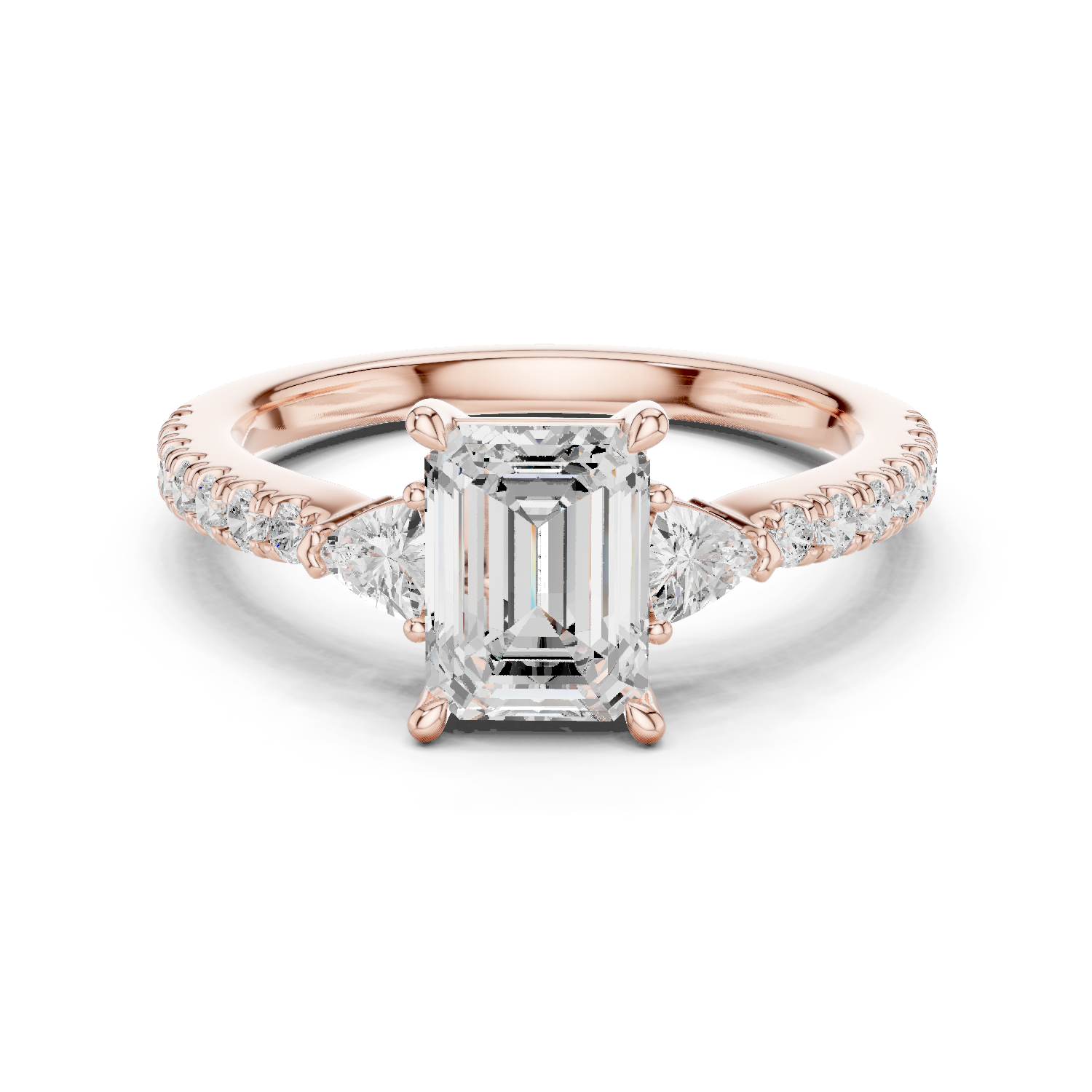 Gold Ring DDLR-857, Rose Gold