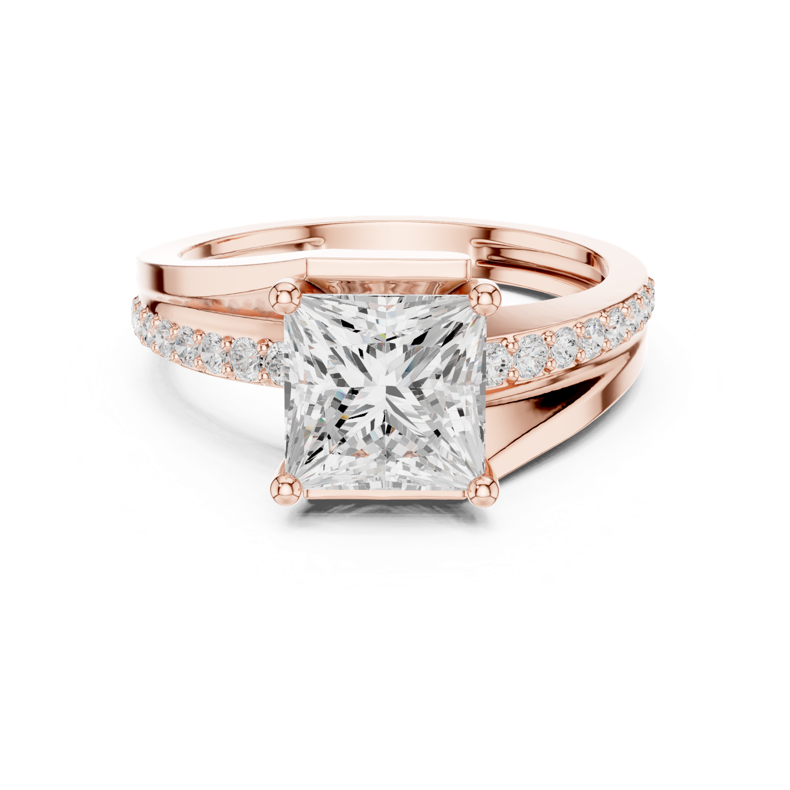 Gold Ring DDLR-395, Rose Gold