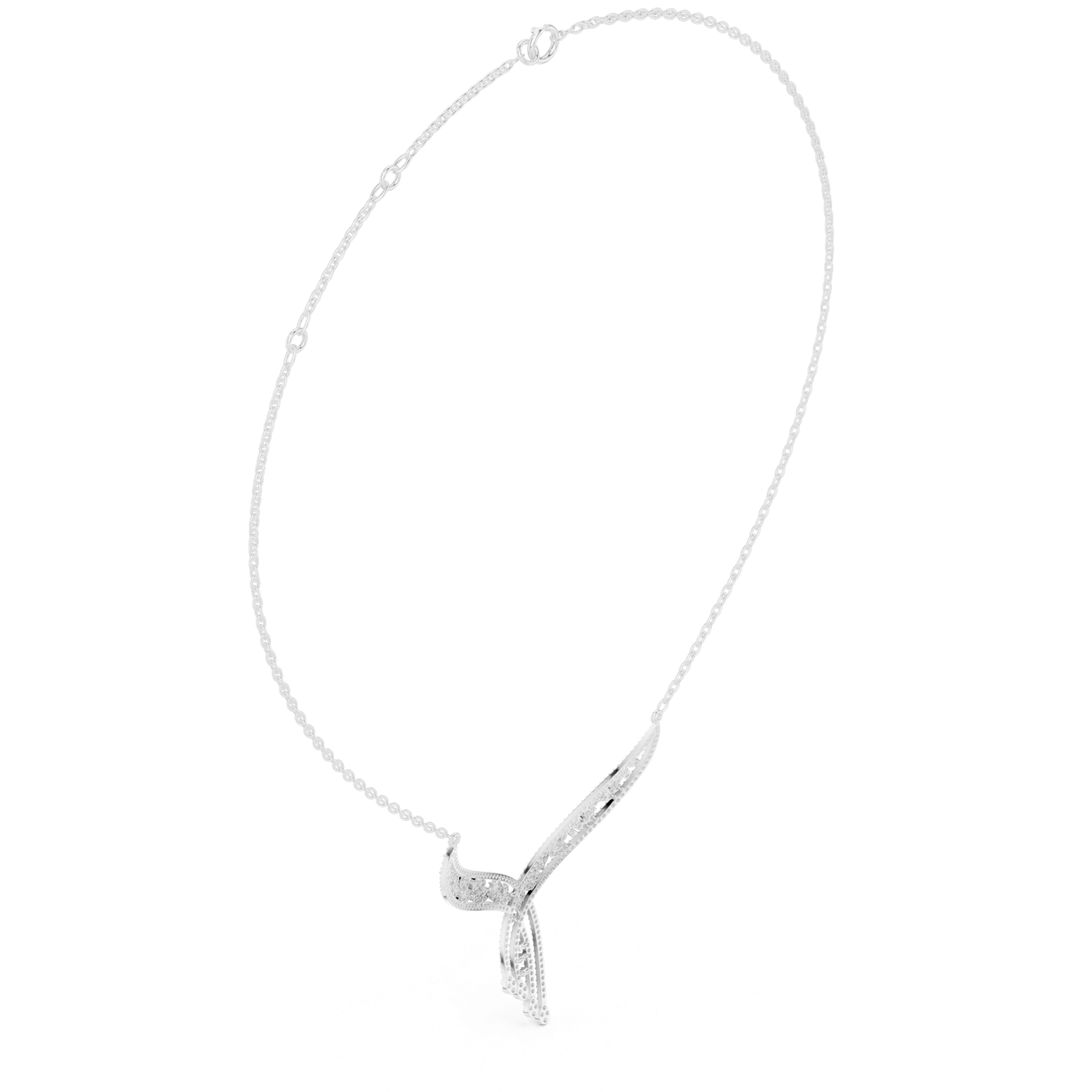 Gold Necklace SBWN (51), White Gold