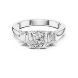 Gold Ring DDLR-265, White Gold, view 4