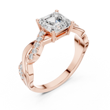 Gold Ring DDLR-1112, Rose Gold, view 2