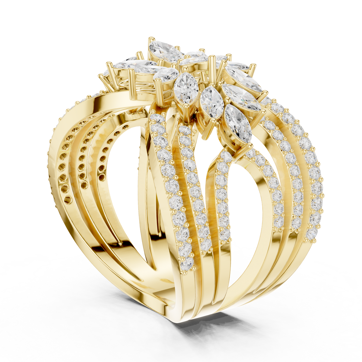 Gold Ring SBWR(67), Yellow Gold, view 1