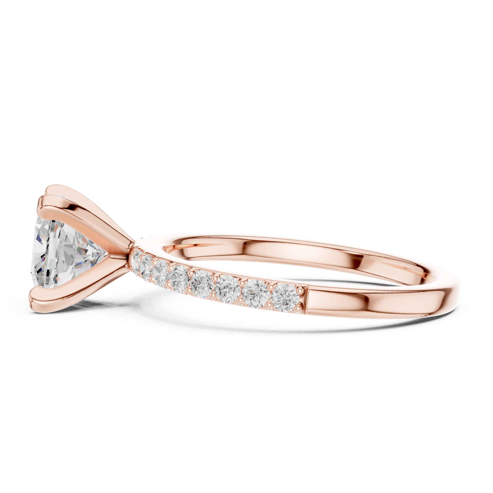 Gold Ring DDLR-885, Rose Gold, view 3