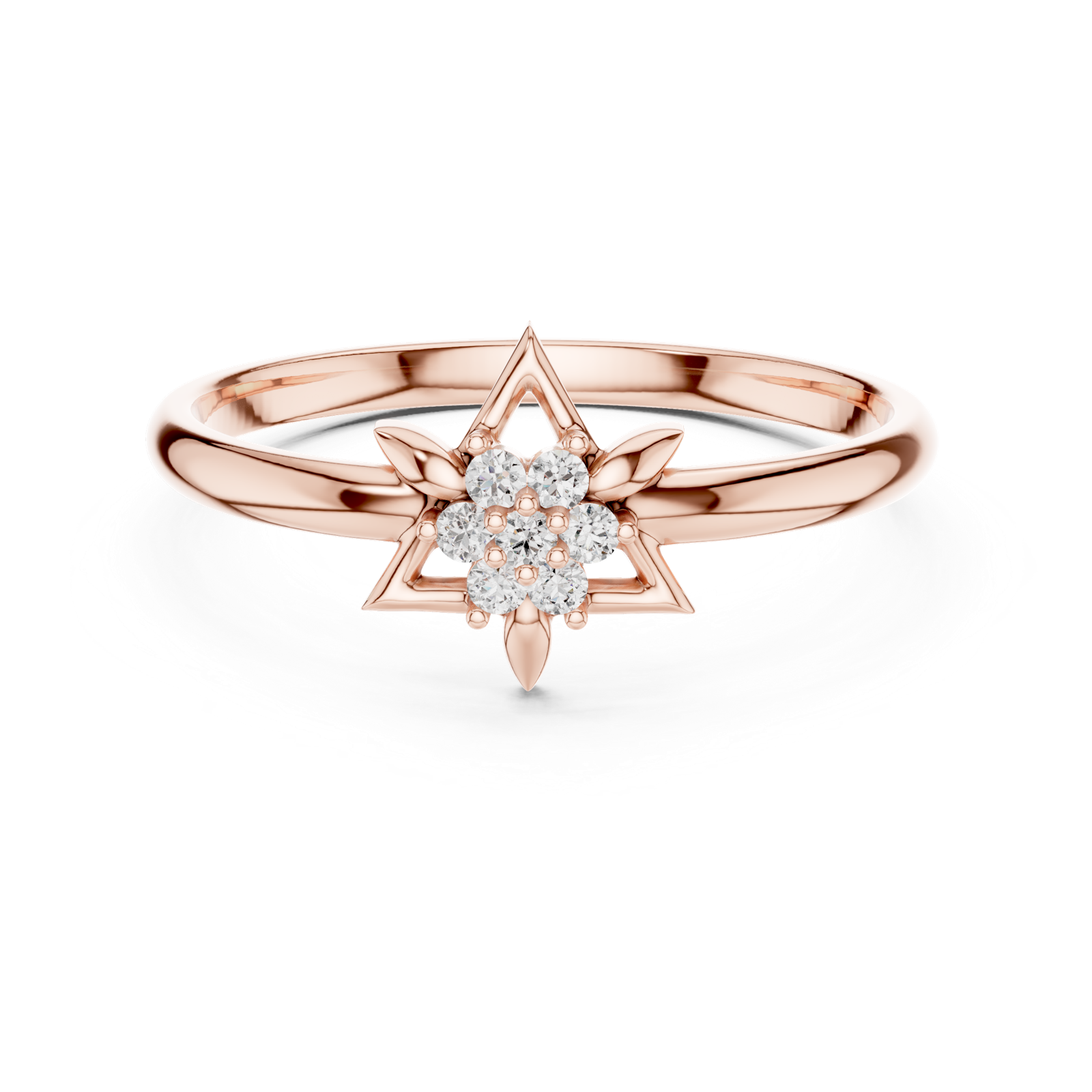 Gold Ring 1 (447), Rose Gold, view 4
