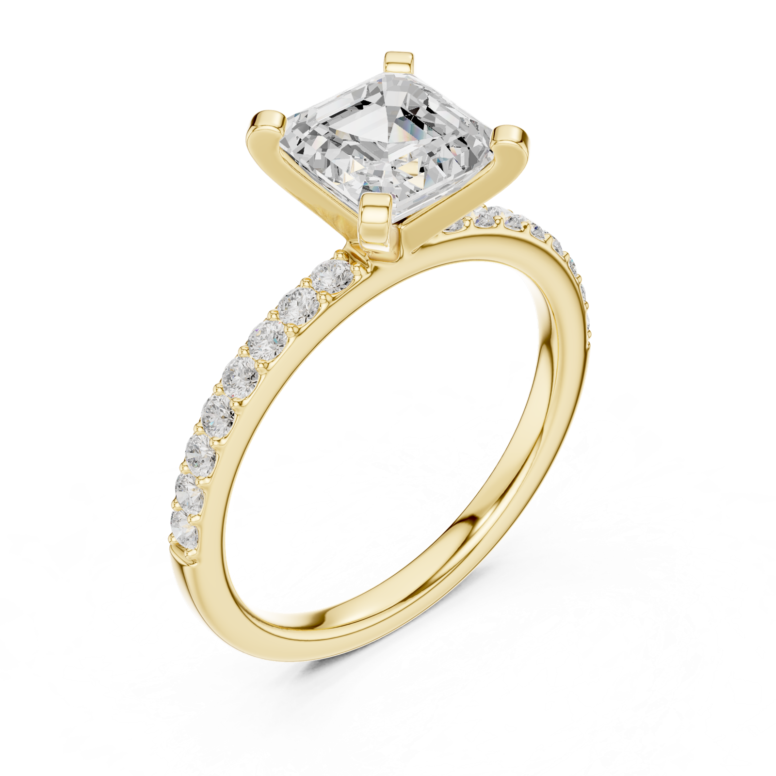 Gold Ring DDLR-884, Yellow Gold, view 2