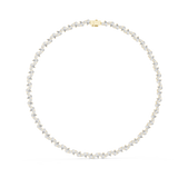 14K Solid Gold Lab Diamond Tennis Necklace, Yellow Gold, view 1