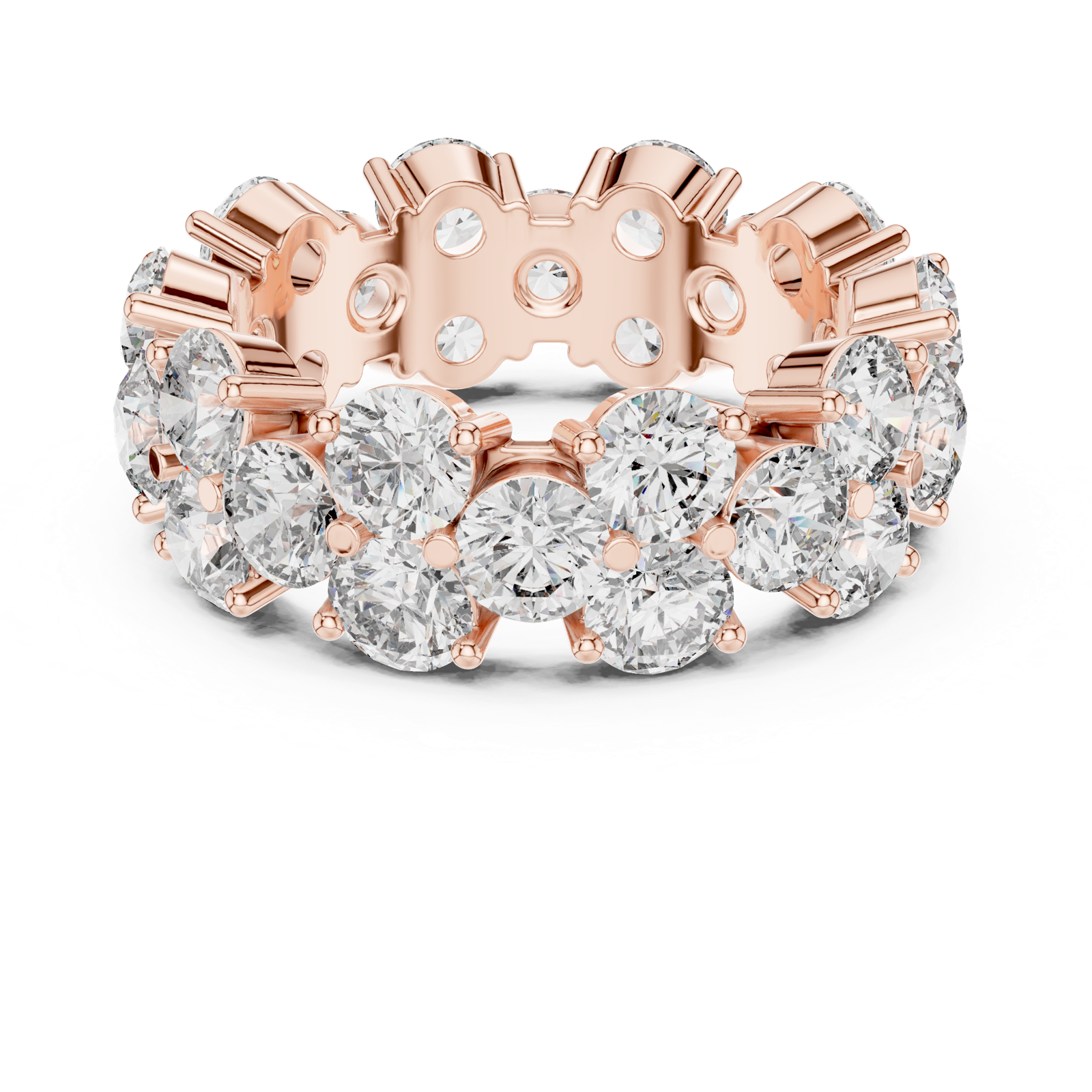 Gold Ring DDLR-244, Rose Gold, view 4