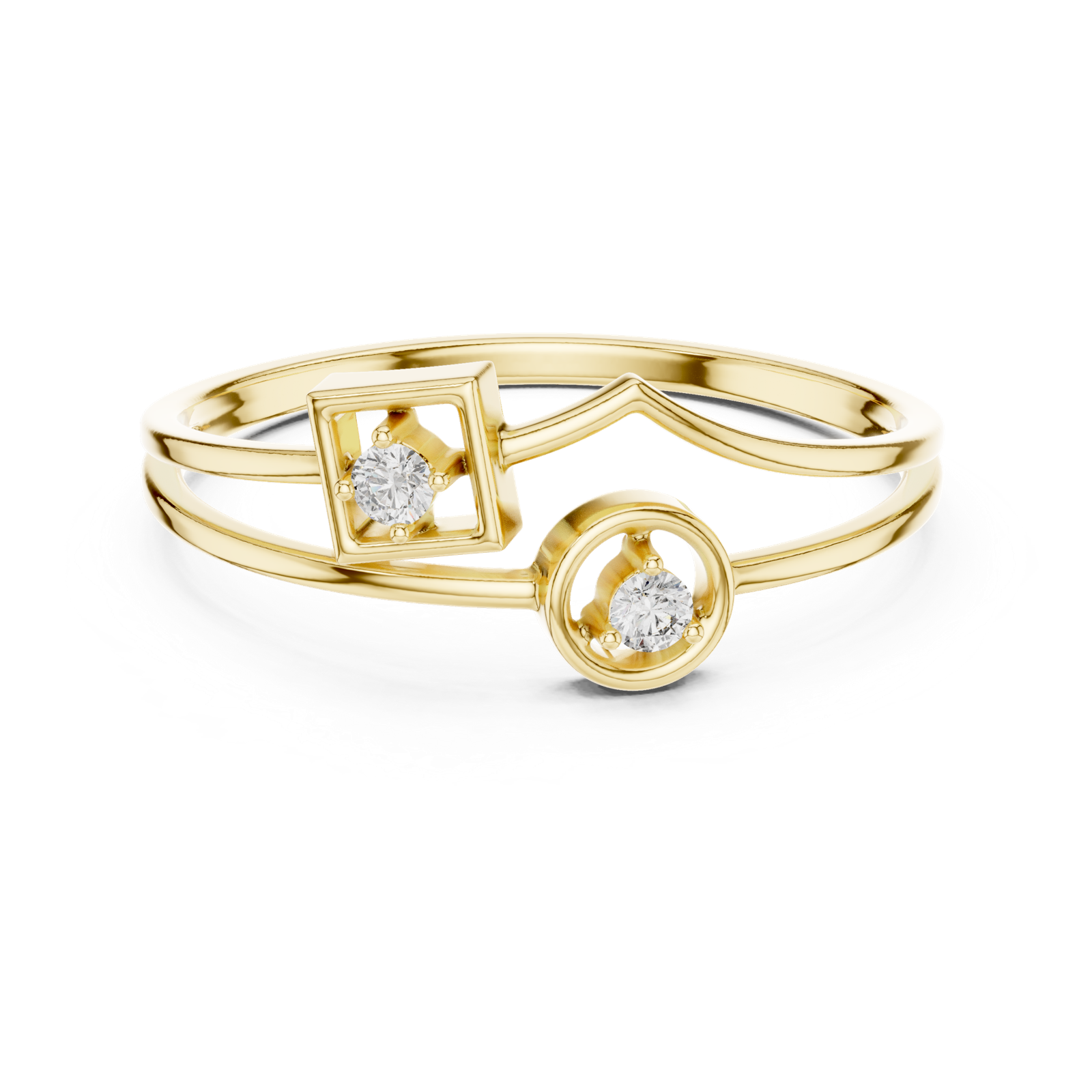 Gold Ring 1 (155), Yellow Gold, view 4