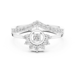 Gold Ring ALR-159, White Gold, view 4