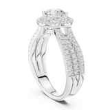 Gold Ring LR-0213, White Gold