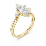 Gold Ring DDLR-972, Yellow Gold, view 2