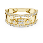 Gold Ring LR-01 (49), Yellow Gold, view 4
