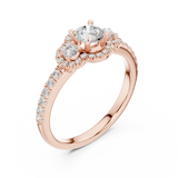 Gold Ring LR-0289, Rose Gold, view 2