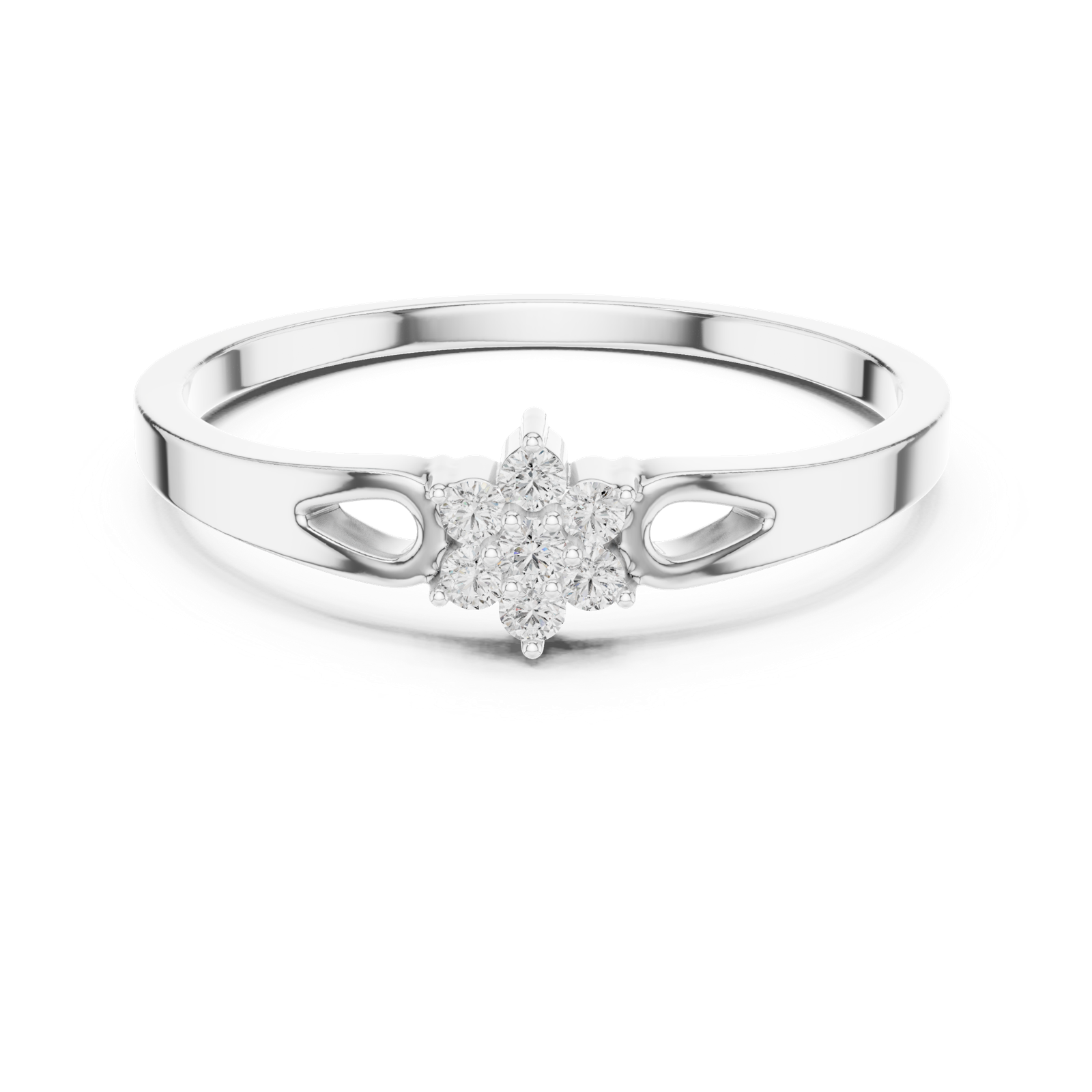 Gold Ring 1 (180), White Gold, view 4