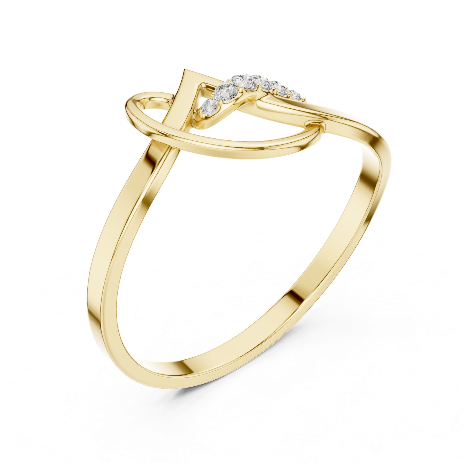 Gold Ring 1 (158), Yellow Gold, view 2