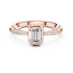 Gold Ring DDLR-520, Rose Gold, view 4