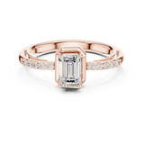 Gold Ring DDLR-520, Rose Gold, view 4