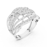 Gold Ring DDLR-769, White Gold, view 2