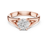 Gold Ring LR-0009, Rose Gold, view 4