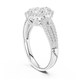 Gold Ring DDLR-758, White Gold, view 1