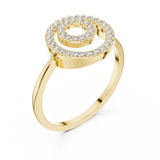 Gold Ring DR-6318, Yellow Gold, view 2