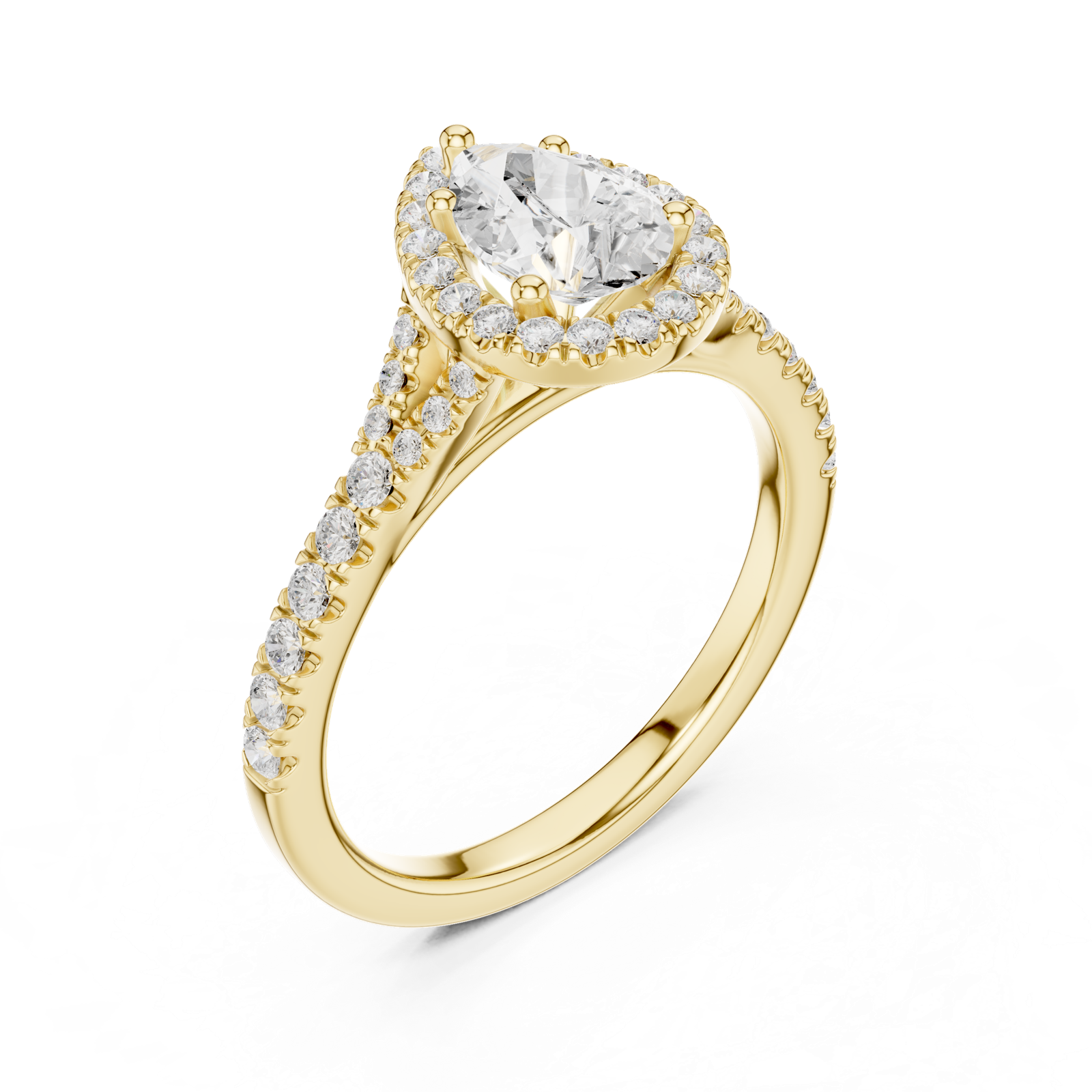 Gold Ring DDLR-911, Yellow Gold, view 2