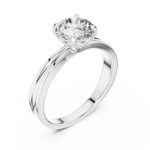 Gold Ring LR-0004, White Gold, view 2