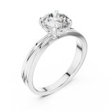 Gold Ring LR-0004, White Gold, view 2
