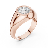 Gold Men's Ring GGR-0016, Rose Gold, view 2