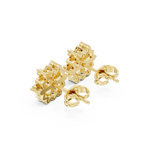 Gold Earrings ALJER-535, Yellow Gold, view 2