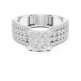 Gold Ring L03-1311, White Gold, view 4