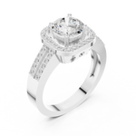 Gold Ring RLR1739, White Gold, view 2