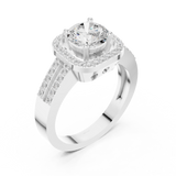 Gold Ring RLR1739, White Gold, view 2