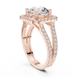 Gold Ring DDLR-203, Rose Gold, view 1