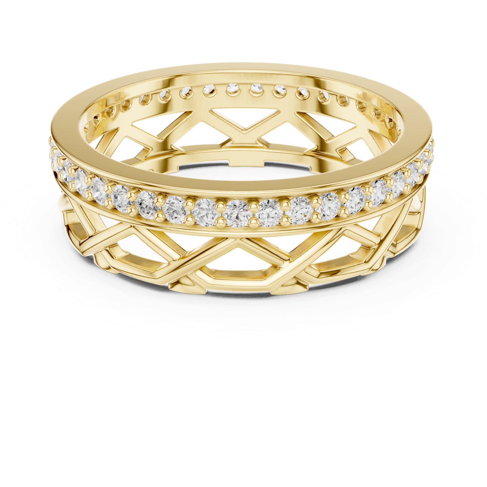 Gold Ring L22-R9, Yellow Gold, view 4