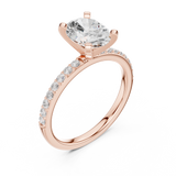 Gold Ring DDLR-888, Rose Gold, view 2