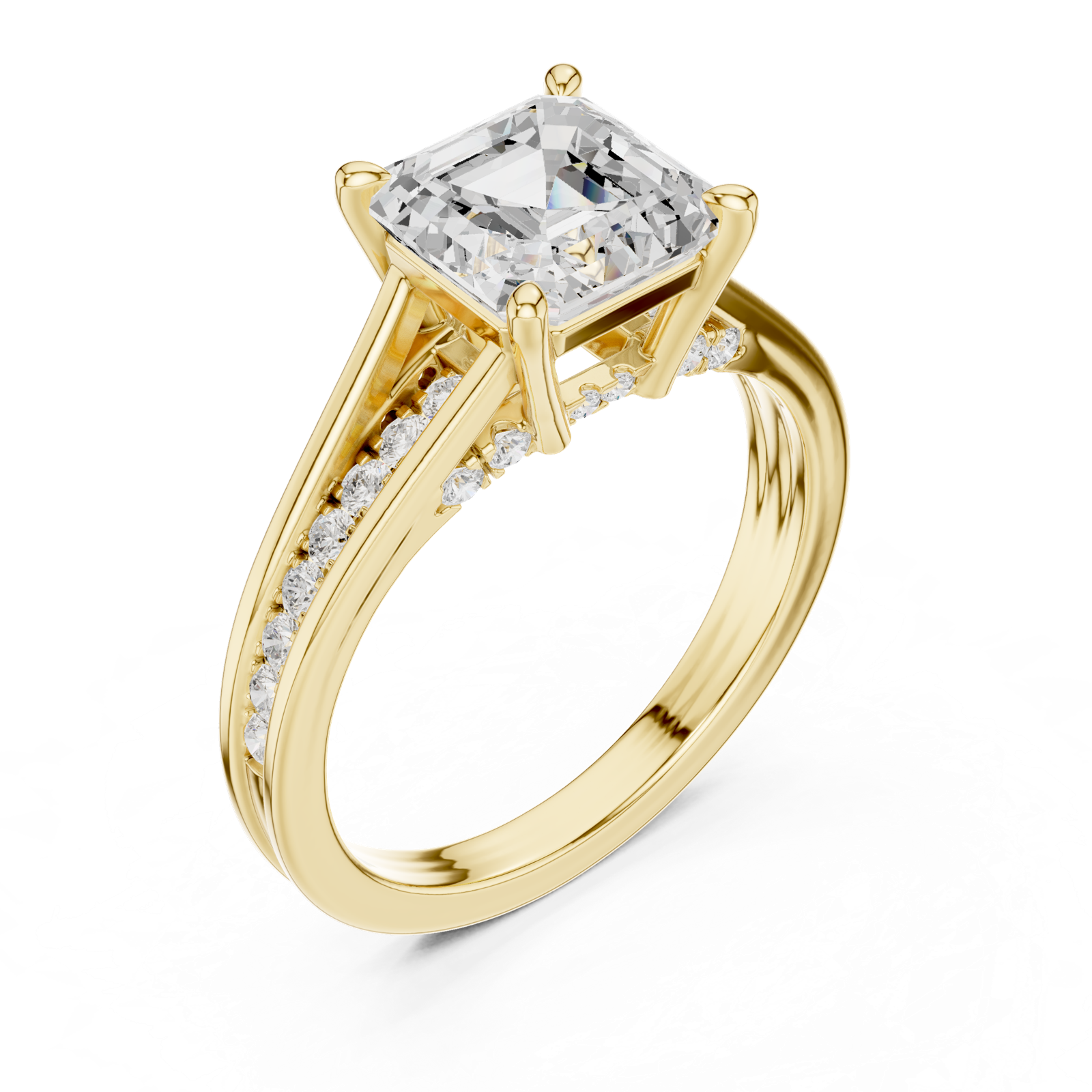 Gold Ring DDLR-992, Yellow Gold, view 2