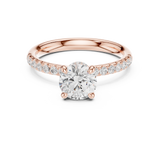 Gold Ring DDLR-643, Rose Gold, view 4
