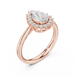 Gold Ring DDLR-699, Rose Gold, view 2