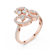 Gold Ring LR-01 (52), Rose Gold, view 2