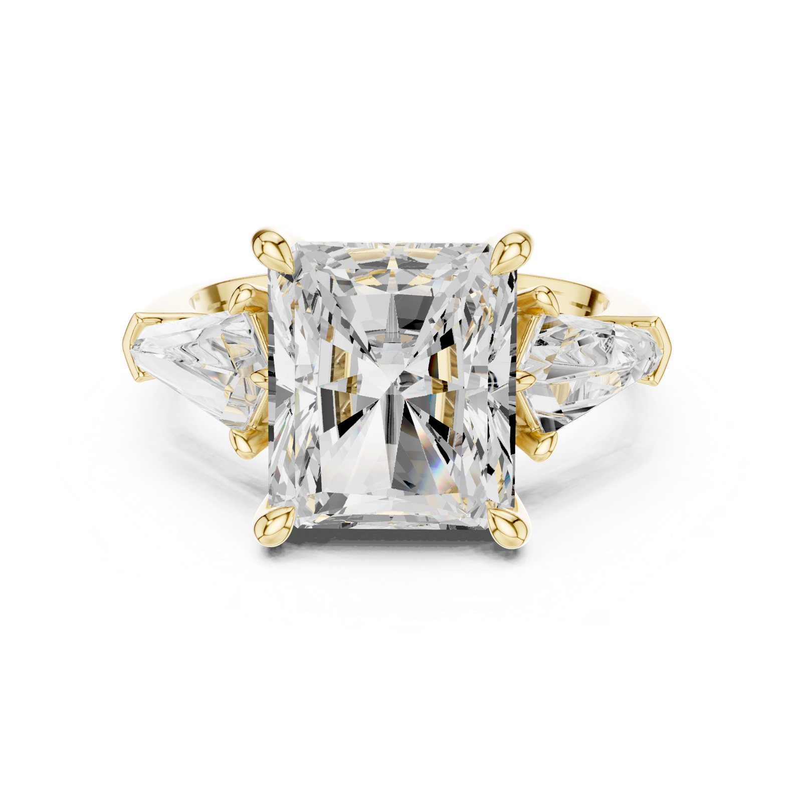 Gold Ring DDLR-288, Yellow Gold, view 4